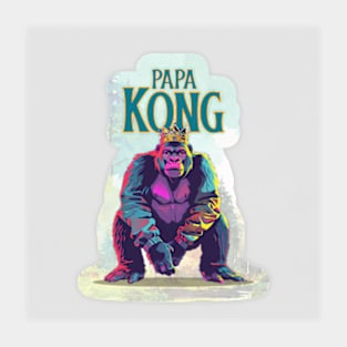 Papa Kong Brave Father Sticker